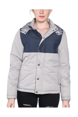 Ladies Colour Block Padded Jacket